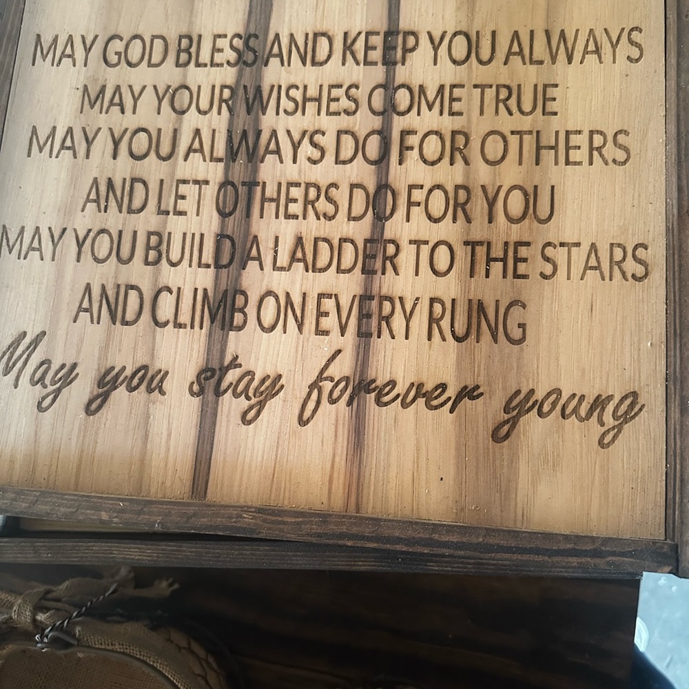 Handmade Wooden Inspirational Quote Plaque